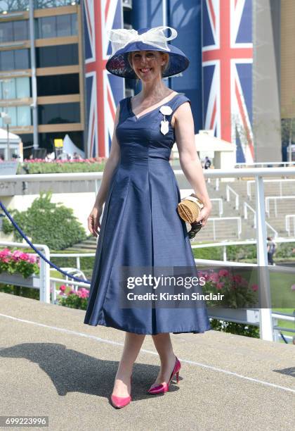 Kersty Blesto attends day 2 of Royal Ascot at Ascot Racecourse on June 21, 2017 in Ascot, England.
