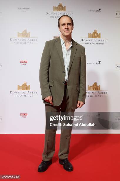 Kevin Doyle poses for a photo during the Downtown Abbey: The Exhibition Red Carpet at the Sands Expo and Convention Centre on June 21, 2017 in...