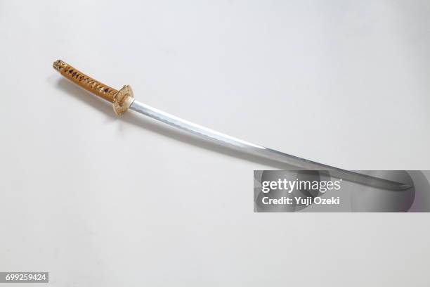 japanese sword - swords stock-fotos und bilder