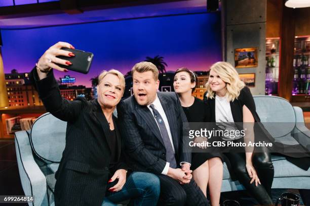 Ginnifer Goodwin, Jillian Bell, Eddie Izzard chat with James Corden during "The Late Late Show with James Corden," Monday, June 19, 2017 On The CBS...