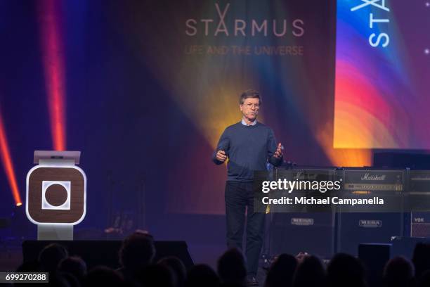 Jeffrey Sachs gives a discussion on climate change and surviving Trump during the Starmus Festival on June 21, 2017 in Trondheim, Norway.