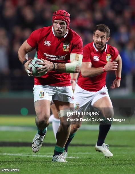 British and Irish Lions James Haskell during the tour match at the FMG Stadium, Hamilton