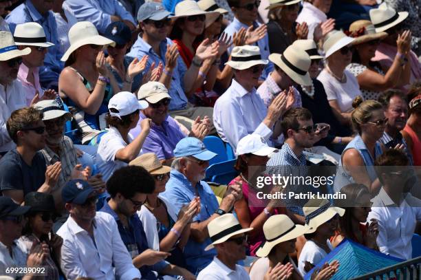 Fans at Queens Club on June 21, 2017 in London, England.