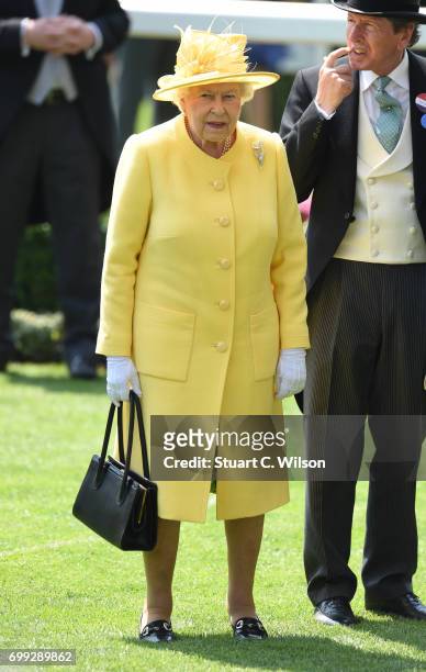 Queen Elizabeth II attends Royal Ascot 2017 at Ascot Racecourse on June 21, 2017 in Ascot, England.