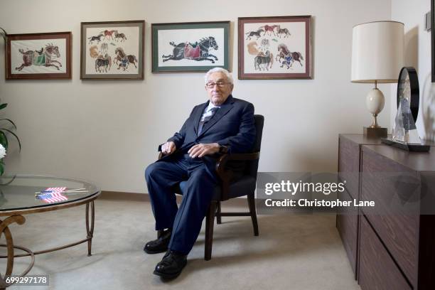 Former United States Secretary of State Henry Kissinger is photographed for The Times on January 19, 2017 in New York City. PUBLISHED IMAGE.