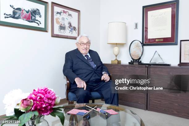 Former United States Secretary of State Henry Kissinger is photographed for The Times on January 19, 2017 in New York City.