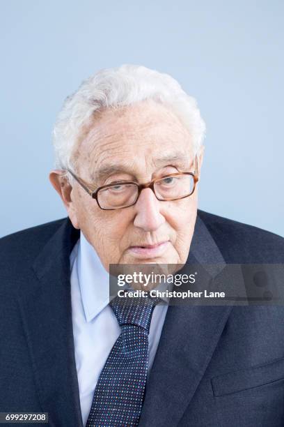 Former United States Secretary of State Henry Kissinger is photographed for The Times on January 19, 2017 in New York City.