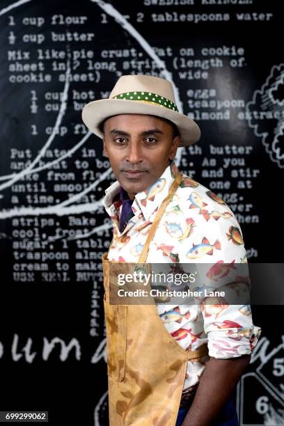 Chef Marcus Samuelsson is photographed for The Times on March 28, 2017 in New York City.