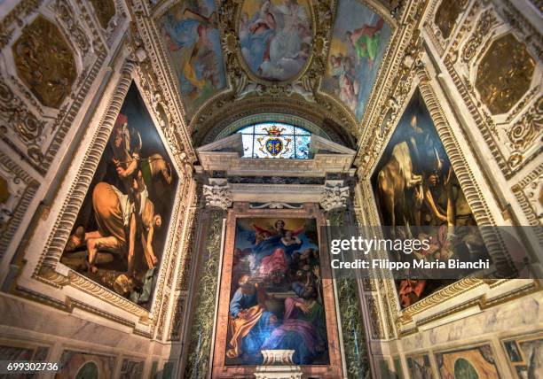 santa maria del popolo - caravaggio stock pictures, royalty-free photos & images