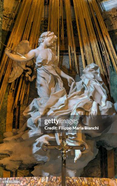 ecstasy of saint teresa - giovanni lorenzo bernini stock pictures, royalty-free photos & images