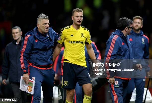 Middlesbrough's Ben Gibson after the final whistle