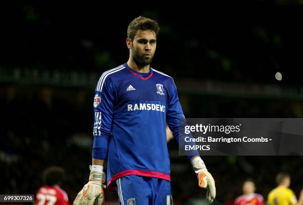 Middlesbrough goalkeeper Tomas Mejias