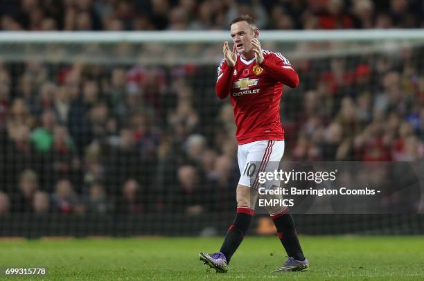 Manchester United's Wayne Rooney is substituted against West Bromwich Albion