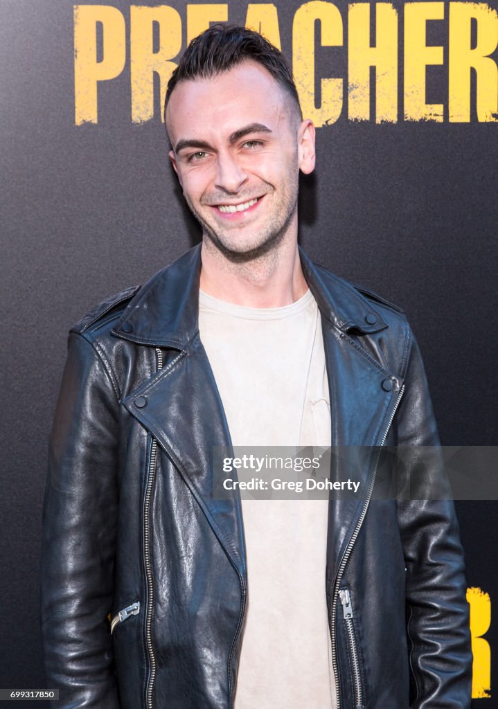Actor Joseph Gilgun arrives for the Premiere Of AMC's "Preacher Actor Joseph Gilgun arrives for the Premiere Of AMC's "Preacher
