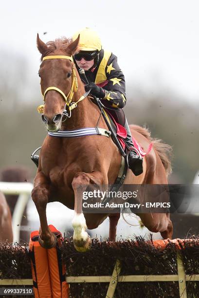 Tatting ridden by jockey Jack Quinlan during the Racing Uk Profits Returned To Racing Maiden Hurdle