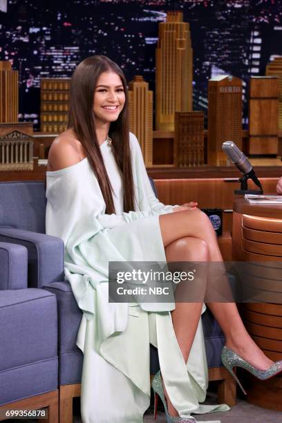 Episode 0696 -- Pictured: Singer/Actor Zendaya during an interview on June 20, 2017 --