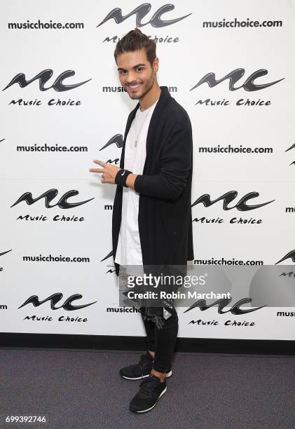 Abraham Mateo visits at Music Choice on June 21, 2017 in New York City.