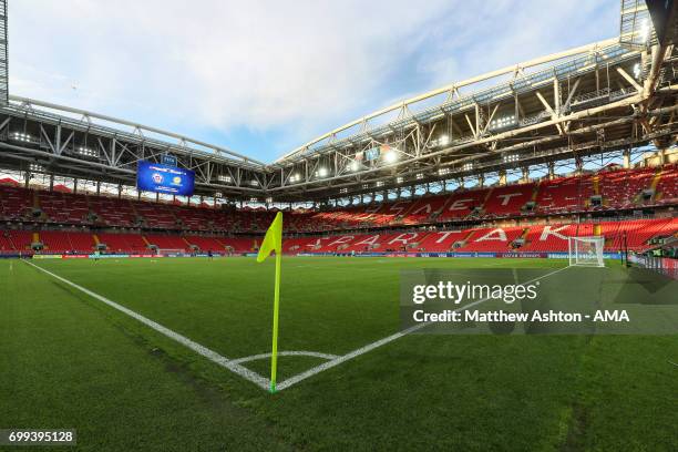 General view of the Otkritie Arena also known as Spartak Stadium home of Spartak Moscow and a host venue for the FIFA World Cup 2018 during the FIFA...