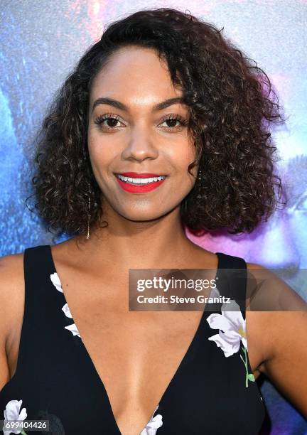 Lyndie Greenwood arrives at the Premiere Of AMC's "Preacher" Season 2 at The Theatre at Ace Hotel on June 20, 2017 in Los Angeles, California.