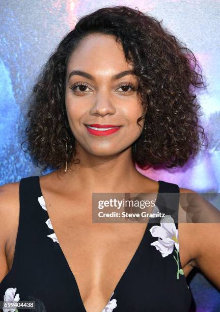 Lyndie Greenwood arrives at the Premiere Of AMC's "Preacher" Season 2 at The Theatre at Ace Hotel on June 20, 2017 in Los Angeles, California.