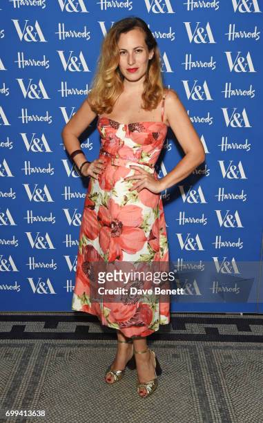 Charlotte Dellal attends the 2017 annual V&A Summer Party in partnership with Harrods at the Victoria and Albert Museum on June 21, 2017 in London,...