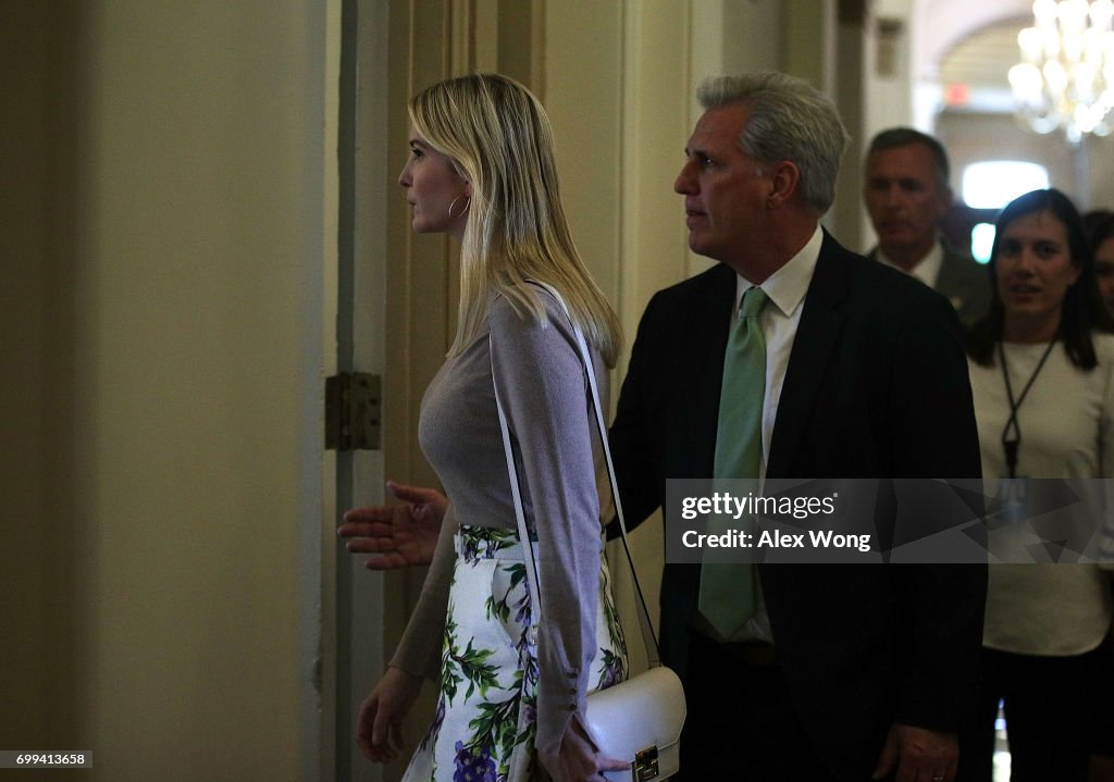 Ivanka Trump Meets With GOP Lawmakers On Capitol Hill
