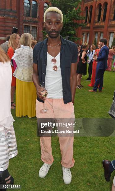 Nathan Stewart-Jarrett attends the 2017 annual V&A Summer Party in partnership with Harrods at the Victoria and Albert Museum on June 21, 2017 in...