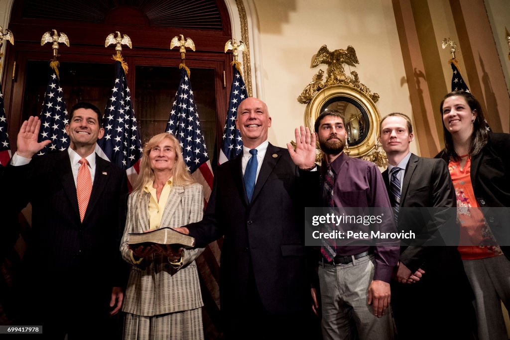 Controversial Montana Republican Greg Gianforte Is Ceremonially Sworn In As Congressman By Speaker Ryan