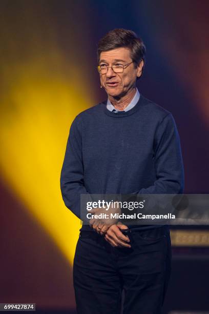 Jeffrey Sachs gives a discussion on climate change and surviving Trump during the Starmus Festival on June 21, 2017 in Trondheim, Norway.