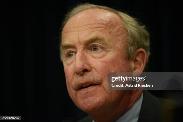 Rep. Rodney Frelinghuysen questions OMB Director Mick Mulvaney about his budget during a Financial Services and General Government Subcommittee...