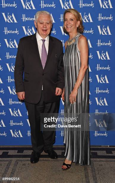 Lord Norman Lamont attends the 2017 annual V&A Summer Party in partnership with Harrods at the Victoria and Albert Museum on June 21, 2017 in London,...