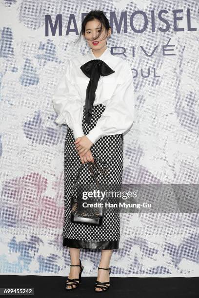 South Korean actress Jung Eun-Chae attends the "Mademoiselle Prive" exhibition at the D-Museum on June 21, 2017 in Seoul, South Korea