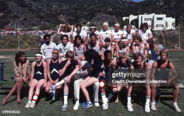 Robert Urich, Scott Baio, Jeff Conaway, Jennilee Harrison, Linda Evans and Ann Jillian TEAM CBS -- Tom Selleck, Danielle Brisebois, Gregory Harrison,...