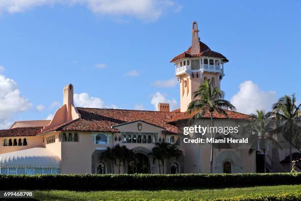 President Donald Trump's combined income reported from his Mar-a-Lago Club in Palm Beach, Fla., above, and his golf clubs in Jupiter, West Palm Beach...