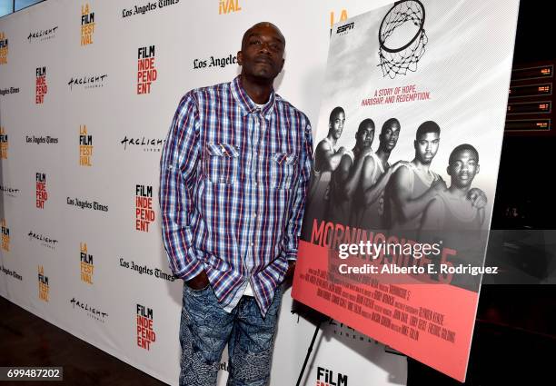 Dwight Curry attends the screening of "Morningside 5" during the 2017 Los Angeles Film Festival at ArcLight Santa Monica on June 21, 2017 in Santa...