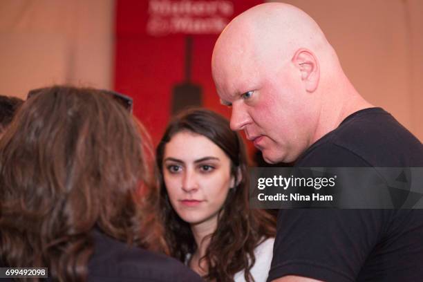 Damon Houx attends Geeks Who Drink Trivia Night during the 2017 Los Angeles Film Festival at Festival Lounge on June 20, 2017 in Culver City,...