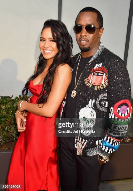 Cassie Ventura and Sean "Diddy" Combs attend the Los Angeles Premiere of Apple Music's CAN'T STOP WON'T STOP: A BAD BOY STORY at The WGA Theater on...