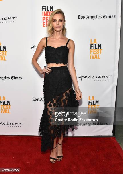 Actor Christine Marzano attends the screening of "Moss" and "Goose" during the 2017 Los Angeles Film Festival at Arclight Cinemas Culver City on June...