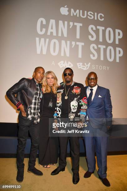 ITunes/Apple Music Head of Original Content, Larry Jackson, President of Production, Film and Television at Live Nation Heather Parry, Sean "Diddy"...