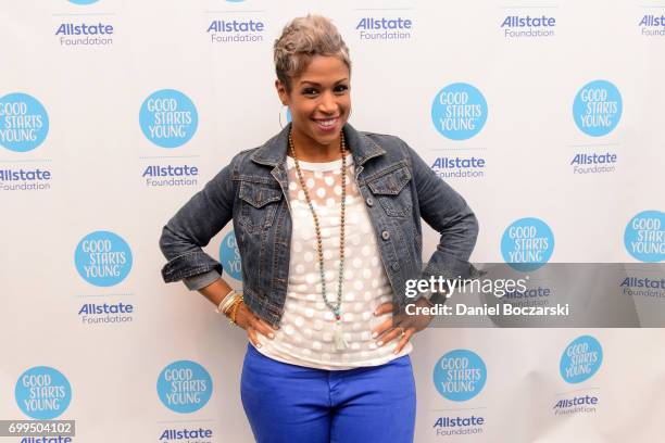 Val Warner attends the Allstate Foundation Good Starts Young Rally at The Wit Hotel on June 21, 2017 in Chicago, Illinois.