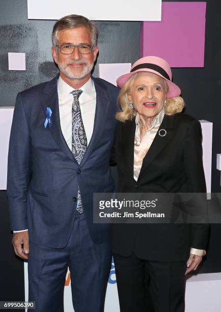 Village Voice owner Peter Barbey and Edie Windsor attend the 2017 Village Voice Pride Awards at Capitale on June 21, 2017 in New York City.