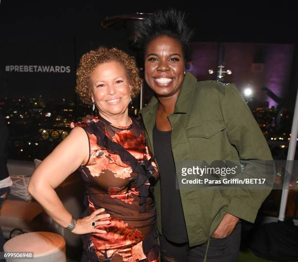 Chief Executive Officer of BET Debra L. Lee and Leslie Jones at the Debra Lee Pre-BET Awards Dinner on June 21, 2017 in Los Angeles, California.