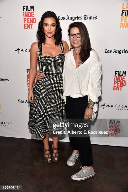 Anabelle Acosta and producer Valerie Stadler attend the screening of "Fat Camp" during the 2017 Los Angeles Film Festival at ArcLight Santa Monica on...