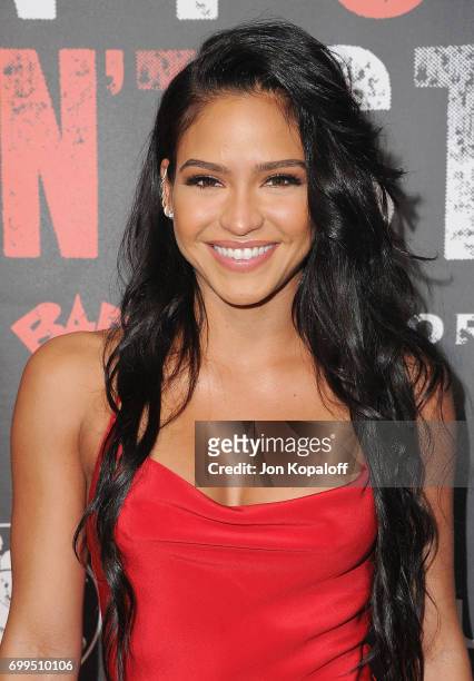 Cassie Ventura arrives at the Los Angeles Premiere Of "Can't Stop Won't Stop" at Writers Guild of America, West on June 21, 2017 in Los Angeles,...