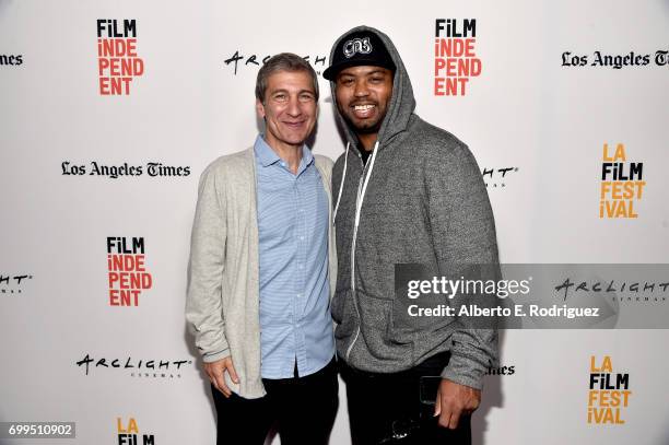 Michael Tollin and Dominic Ellison attend the screening of "Morningside 5" during the 2017 Los Angeles Film Festival at ArcLight Santa Monica on June...