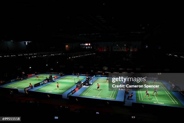 General view during the Australian Badminton Open at Sydney Olympic Park on June 22, 2017 in Sydney, Australia.