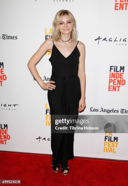 Anna Shields attends the screening of "The Song of Sway Lake" during the 2017 Los Angeles Film Festival at Arclight Cinemas Culver City on June 21,...