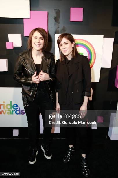 Tegan and Sara Quin attend the 2017 Village Voice Pride Awards at Capitale on June 21, 2017 in New York City.