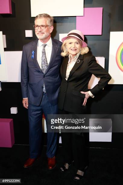 Peter Barbey and Edie Windsor attend the 2017 Village Voice Pride Awards at Capitale on June 21, 2017 in New York City.