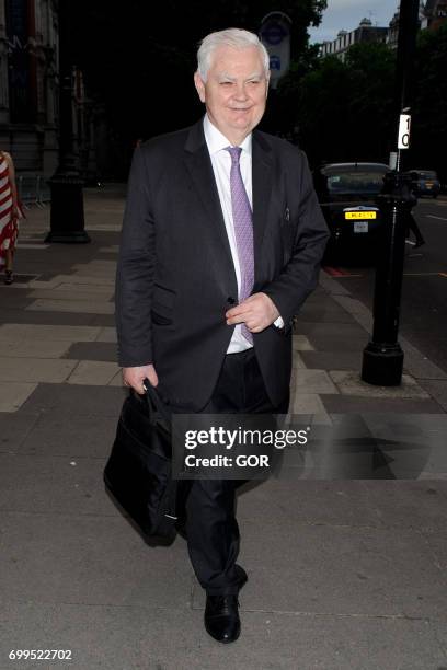 Norman Lamont arriving at the V&A Summer party on June 21, 2017 in London, England.